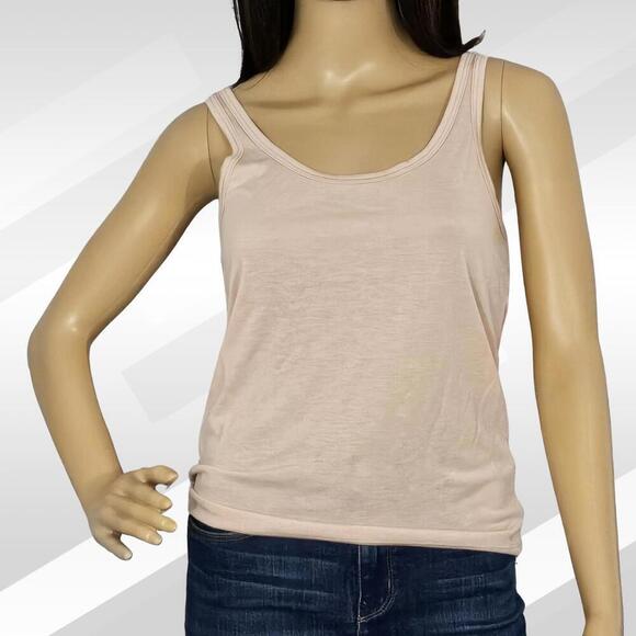 2/$30 Andie The Scoop Tank Blush Size XS | Soft Bamboo Jersey Basic Top - Picture 1 of 5